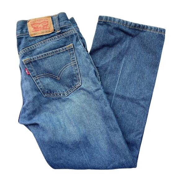 Levi’s 505 Youth Straight Leg Jeans Size 16 Regular Medium Blue Wash (W28 x L28) - Picture 1 of 8